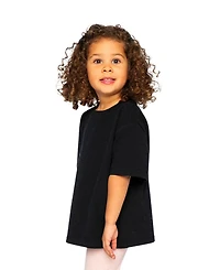 Deux par Toddler Girls 2T- 5T Heavy Jersey Wide Short Sleeve T-Shirt