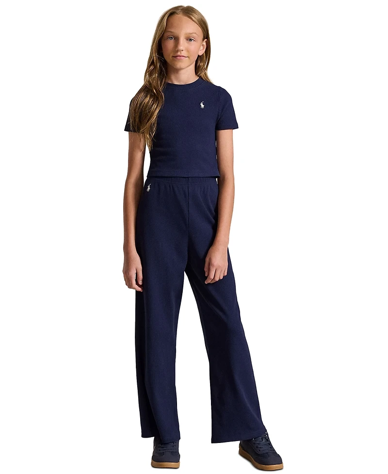 Polo Ralph Lauren Girls' 7-16 Ribbed Boxy T-Shirt