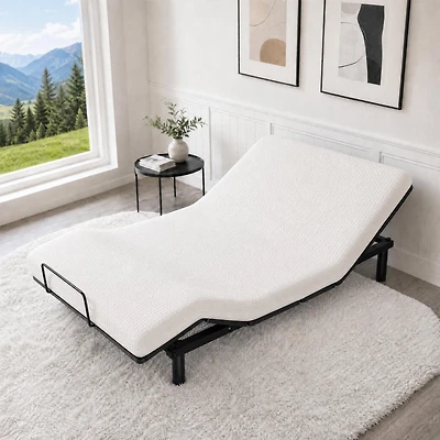 homfan Foldable Metal Platform Bed Frame