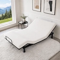 homfan Foldable Metal Platform Bed Frame