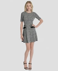 Dkny Women's Short-Sleeve Fit & Flare Dress
