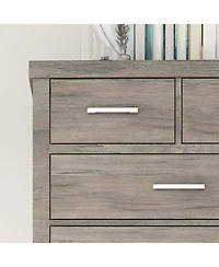 homfan 31.5"W x 15.75"D 45.5"H 6-Drawer Vertical Storage Chest Dresser with Engineered Wood