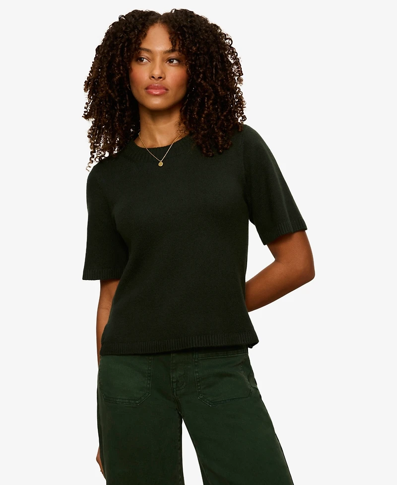 Sanctuary Petite Perfect Short-Sleeve Sweater T-Shirt