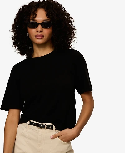 Sanctuary Petite Perfect Short-Sleeve Sweater T-Shirt