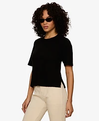 Sanctuary Petite Perfect Short-Sleeve Sweater T-Shirt
