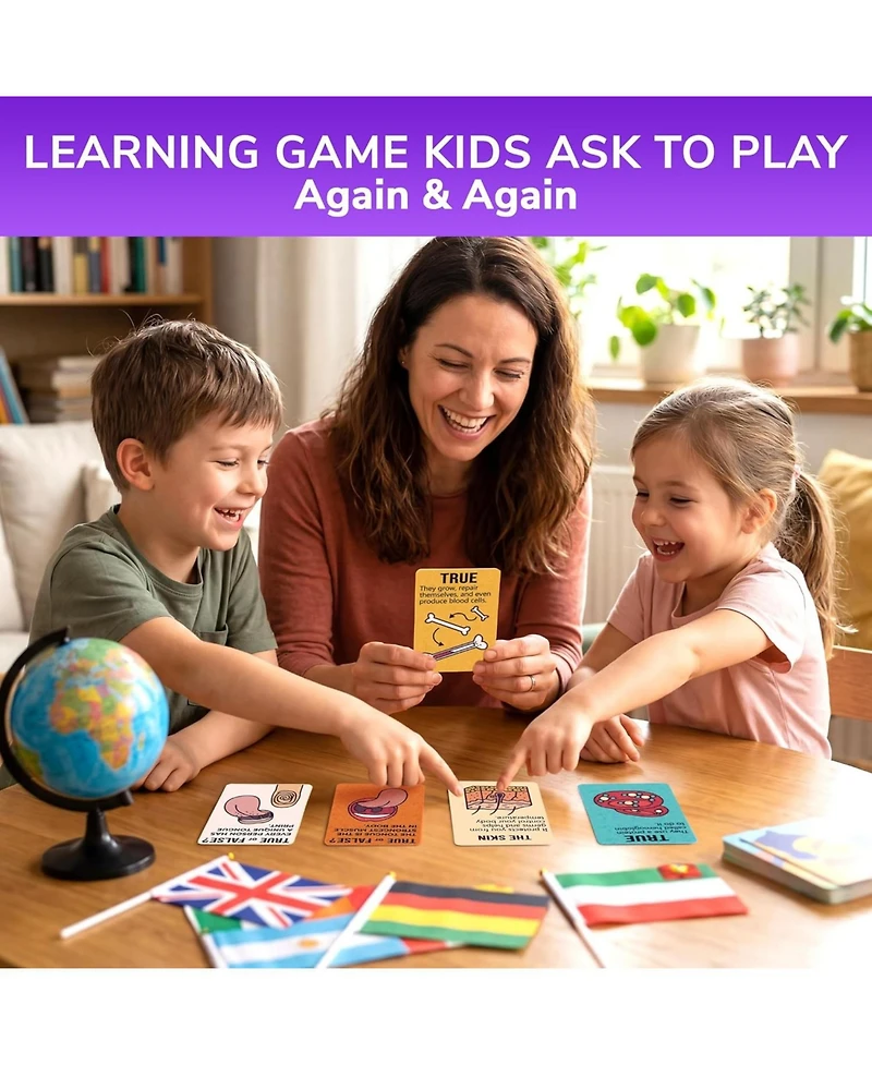 Quokka Trivia Games for Kids - Fun Card Game Family Night Educational Cards Kids, and Adults