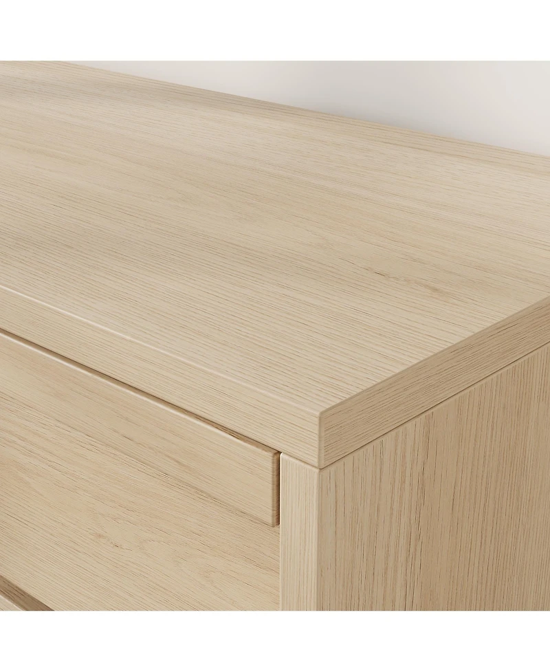 homfan Double Tilt-Out Hidden Trash Cabinet, Space-Saving Engineered Wood Waste Storage Furniture for Kitchen Dining Room