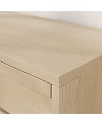 homfan Double Tilt-Out Hidden Trash Cabinet, Space-Saving Engineered Wood Waste Storage Furniture for Kitchen Dining Room