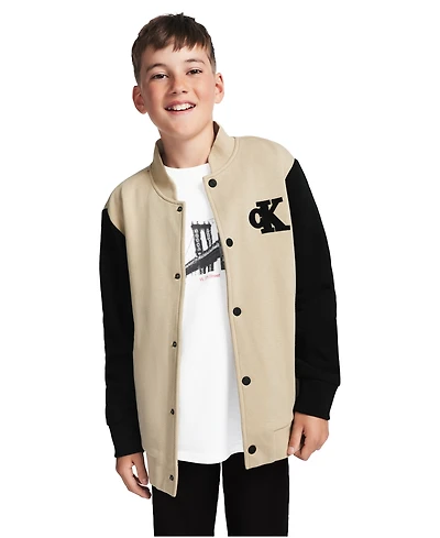 Calvin Klein Boys' 8-20 Fleece College Jacket