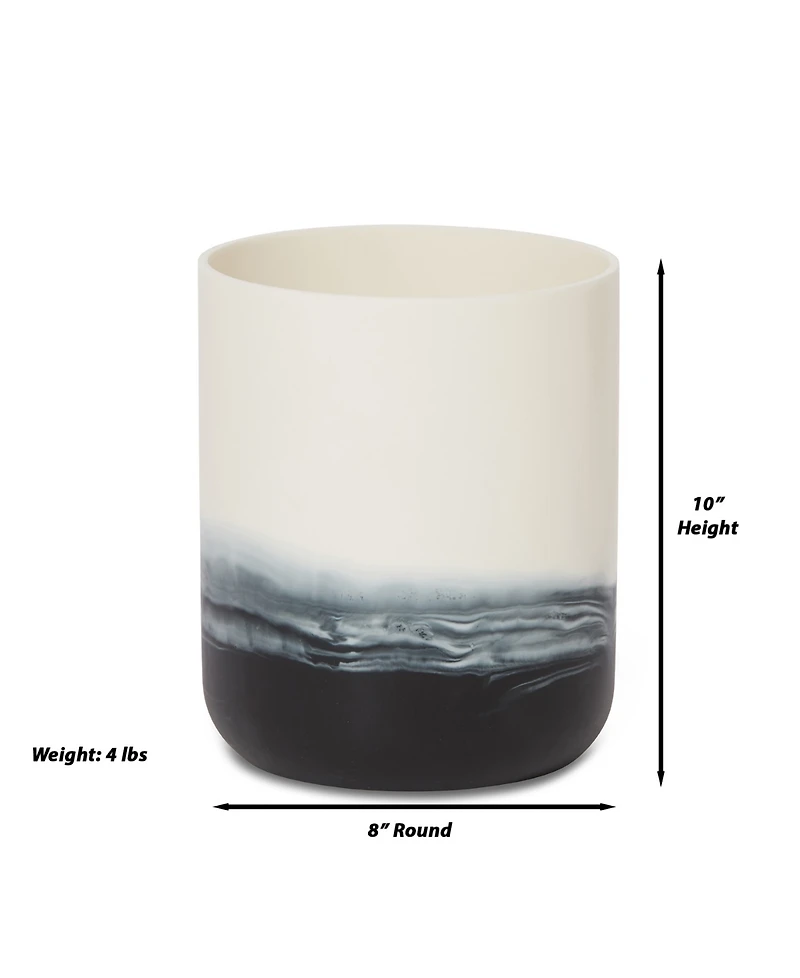 Roselli Trading Company Ombre 10" Wastebasket