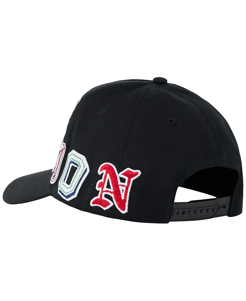 True Religion Men's Bold Logo Horseshoe Baseball Hat