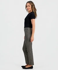 Jm Collection Petite Chain Rivet Pull-On Straight Pants, Macy's Exclusive