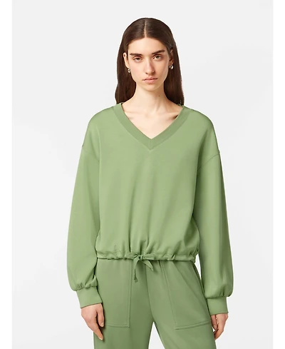 Scotch & Soda Women's V-Neck Modal Sweatshirt