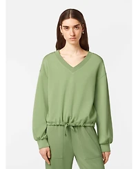 Scotch & Soda Women's V-Neck Modal Sweatshirt