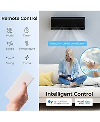 Sugift 9100 Btu 20.5 SEER2 115V Wifi Ductless Mini Split Air Conditioner with Alexa