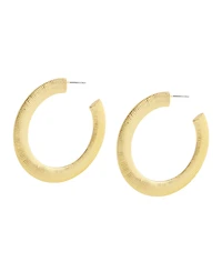 Steve Madden Gold Boho Snake Chain Hoop Earrings
