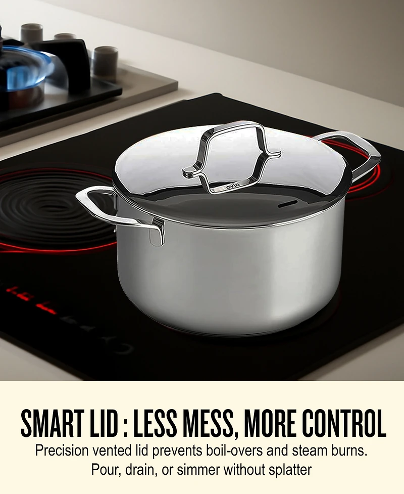 Alva Maestro 6-Piece Stainless Steel Cookware Pot Set