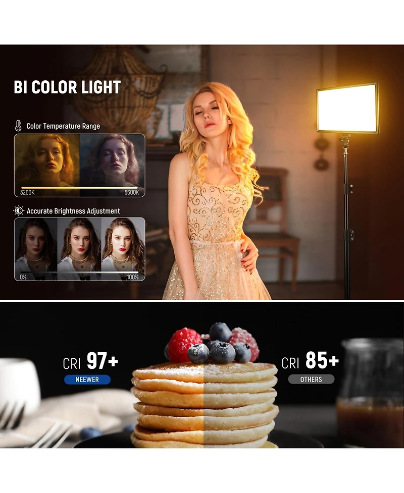 Neewer Led Video Light with 192 Led, 20W, 4000mAh