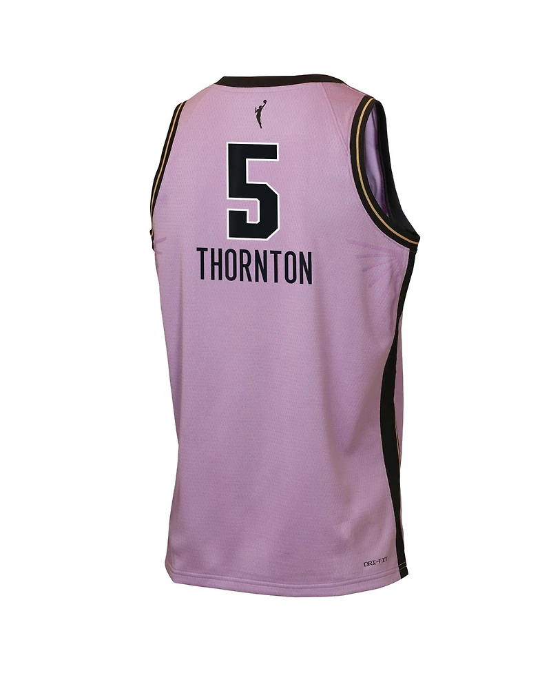 Nike Big Boys and Girls Kayla Thornton Violet Golden State Valkyries Explorer Edition Jersey