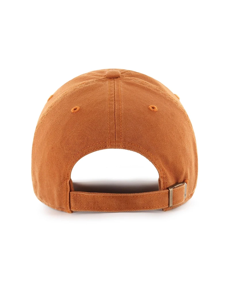 '47 Brand Men's and Women's Texas Orange Texas Longhorns Back-to-Back Ncaa Softball Women's College World Series s Clean Up Adjustable Hat