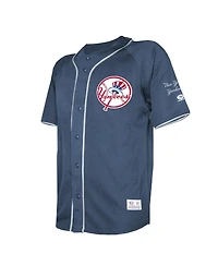 Stitches Men's Navy New York Yankees Team Color Full-Button Fashion Jersey