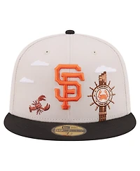 New Era Men's Khaki San Francisco Giants City Icon 59FIFTY Fitted Hat