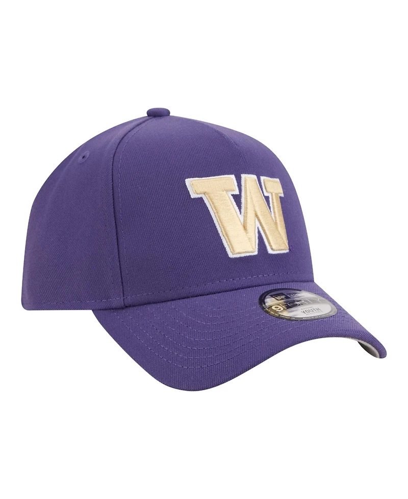 New Era Big Boys and Girls Purple Washington Huskies 9FORTY A-Frame Adjustable Hat