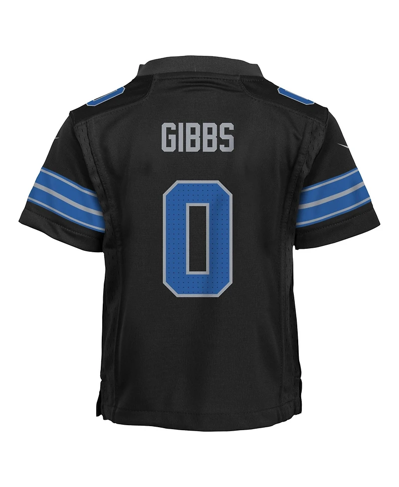 Nike Toddler Jahmyr Gibbs Black Detroit Lions Alternate Game Jersey