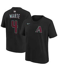 Nike Big Boys and Girls Ketel Marte Black Arizona Diamondbacks Name & Number T-Shirt