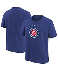 Nike Big Boys and Girls Royal Chicago Cubs Large Logo T-Shirt