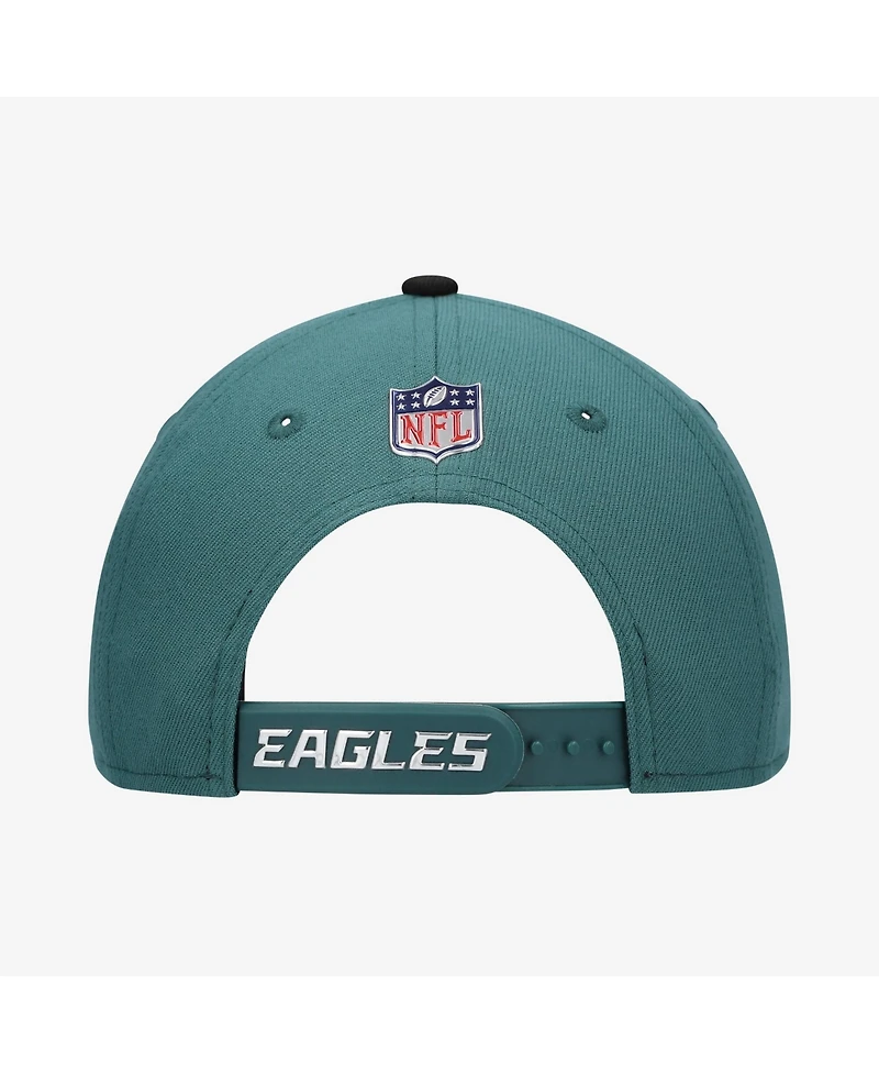 New Era Big Boys and Girls Midnight Green/Black Philadelphia Eagles 2026 Nfl Draft Pre-Curved 9FIFTY Snapback Hat