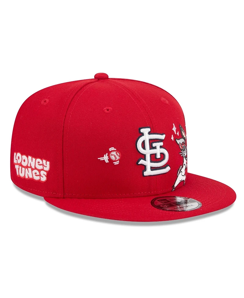 New Era Men's Red St. Louis Cardinals Looney Tunes Bugs Bunny 9FIFTY Snapback Hat
