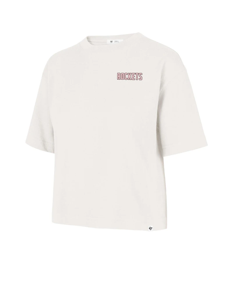 '47 Brand Women's Cream Houston Rockets Love Letter Reed City T-Shirt