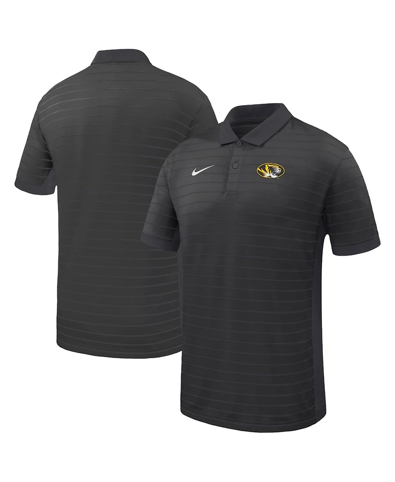 Nike Men's Black Missouri Tigers Victory Stripe Dri-fit Polo Shirt