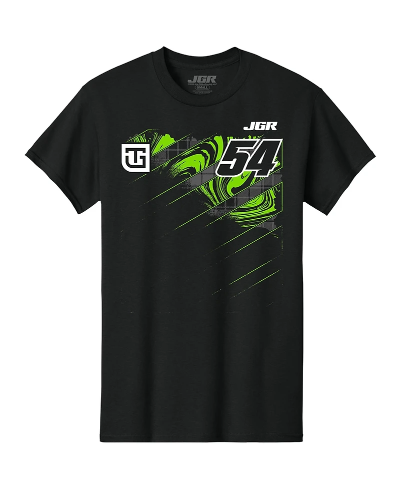 Joe Gibbs Racing Team Collection Men's Black Ty Gibbs Monster Energy Car T-Shirt