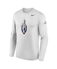 Nike Men's White Illinois Fighting Illini Chicago to Champaign Long Sleeve T-Shirt