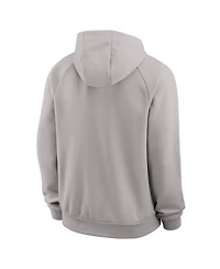 Nike Men's Gray Michigan Wolverines Premium Performance Raglan Dri-fit Hoodie