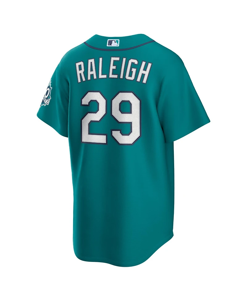 Nike Men's Cal Raleigh Teal Seattle Mariners Alternate 50th Season Patch Stadium Jersey