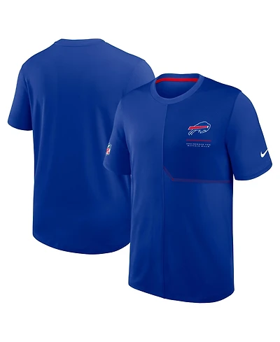 Nike Men's Royal Buffalo Bills Sideline Uv Dri-fit Coaches Shirt