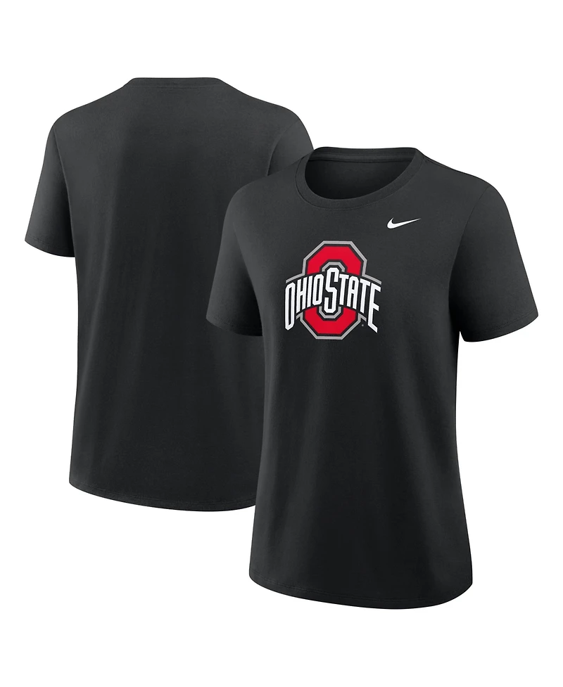 Nike Women's Black Ohio State Buckeyes Primary Logo T-Shirt