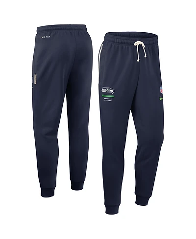 Nike Men's College Navy Seattle Seahawks Sideline Standard Issue Dri-fit Taper Pants