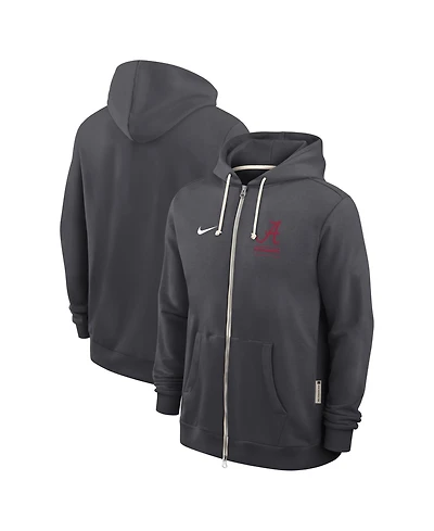 Nike Men's Anthracite Alabama Crimson Tide 2026 Sideline Standard Issue Dri-fit Full-Zip Hoodie