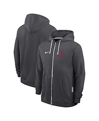 Nike Men's Anthracite Alabama Crimson Tide 2026 Sideline Standard Issue Dri-fit Full-Zip Hoodie