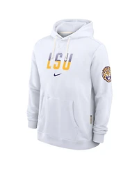 Nike Men's White Lsu Tigers 2026 Sideline Standard Issue Dri-fit Hoodie
