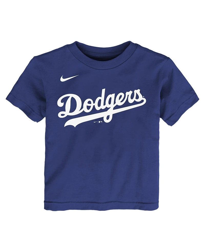 Nike Toddler Yoshinobu Yamamoto Royal Los Angeles Dodgers Name & Number T-Shirt