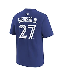 Nike Big Boys and Girls Vladimir Guerrero Jr. Royal Toronto Blue Jays Name & Number T-Shirt