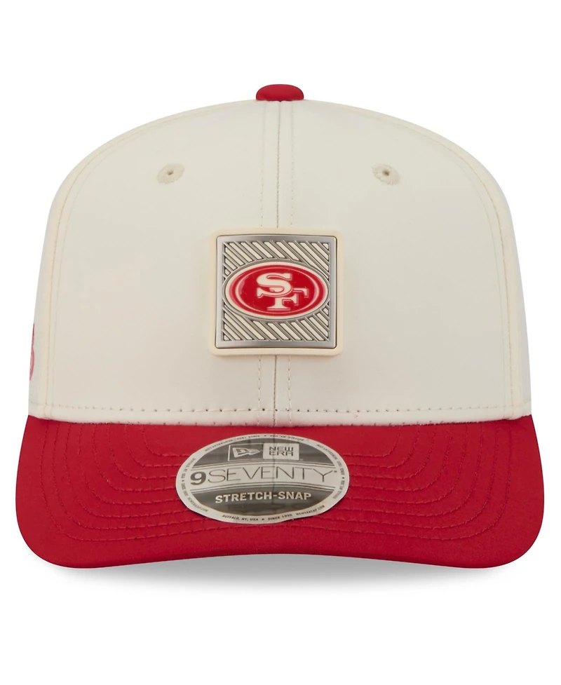 New Era Men's Cream/Scarlet San Francisco 49ers 2026 Nfl Training Camp 9SEVENTY Adjustable Hat