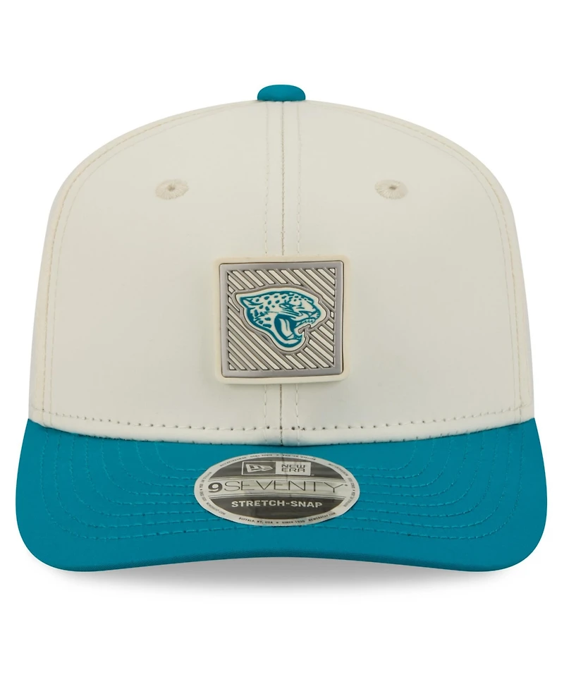 New Era Men's Cream/Teal Jacksonville Jaguars 2026 Nfl Training Camp 9SEVENTY Adjustable Hat