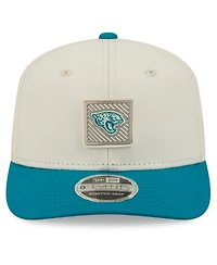 New Era Men's Cream/Teal Jacksonville Jaguars 2026 Nfl Training Camp 9SEVENTY Adjustable Hat