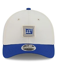 New Era Men's Cream/Royal New York Giants 2026 Nfl Training Camp 9FORTY Adjustable Hat